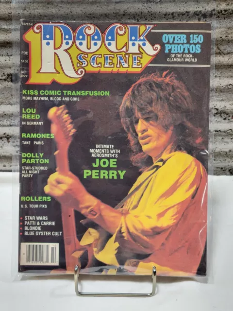 Vintage Rock Scene Magazine October 1977 Joe Perry Aerosmith Steve Miller Band