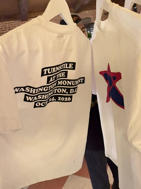 TURNSTILE WASHINGTON DC October 24 2026 Washington Merch (Reprint) £16. ...