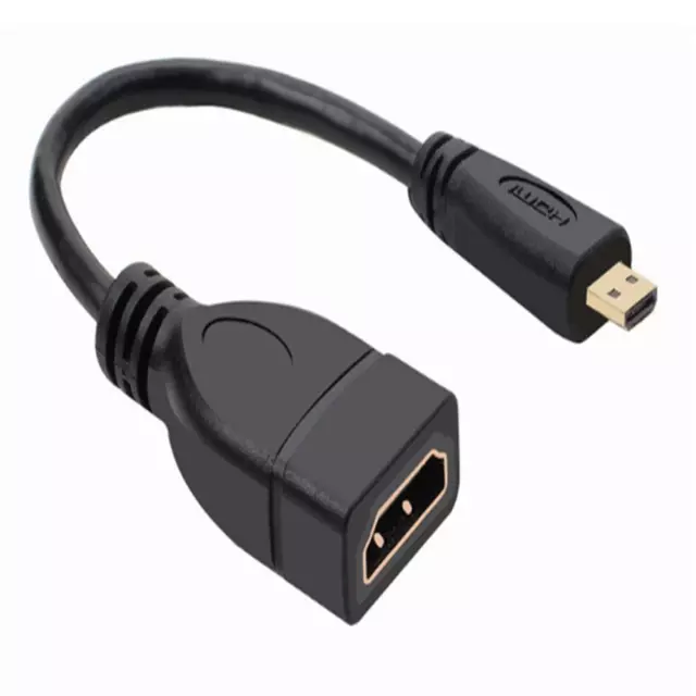 Micro HDMI-compatible Male to HDMI-compatible Female Adapter  Connector Cable
