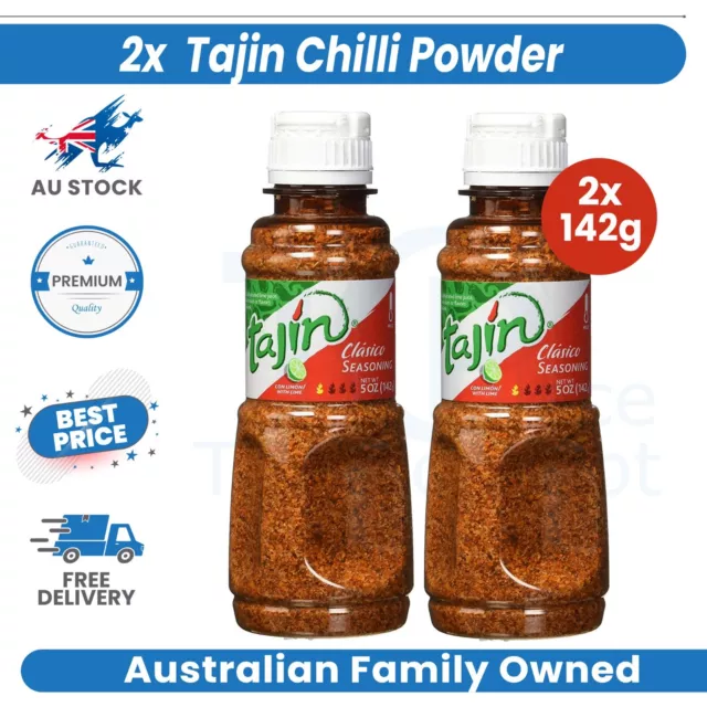2x Tajin Chili Chili Seasoning 142g Fruit & Snack Meat Seasoning Salt NEW AU
