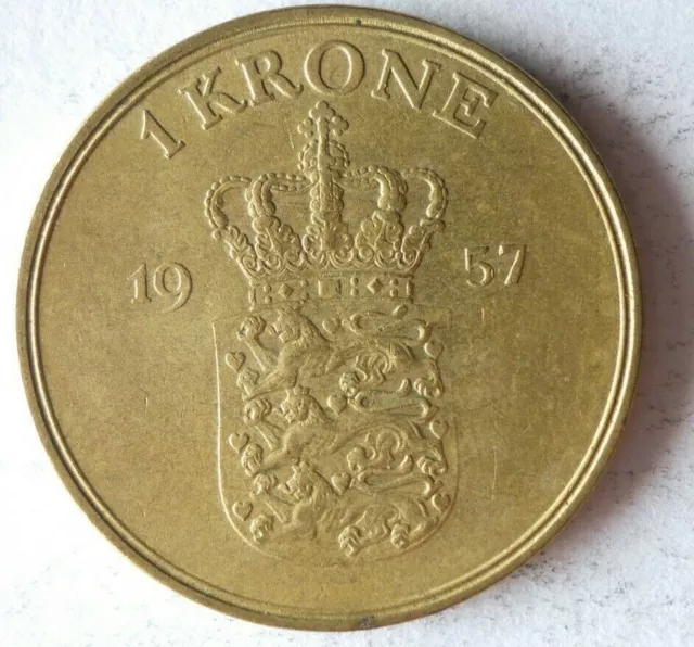 1957 Danimarca Krone - Eccellente Moneta Danimarca Bin B