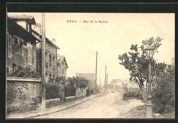 CPA Deuil, Rue de la Station