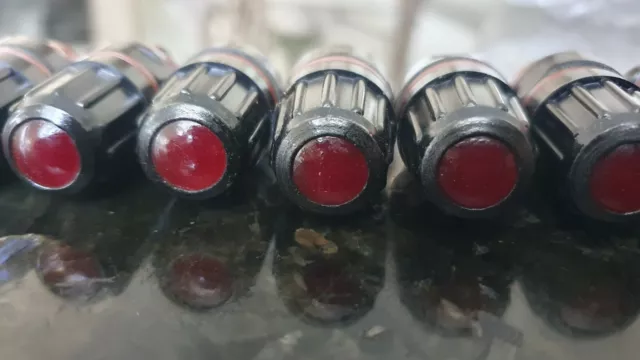 Vintage red Panel Light Pilot Warning Indicator USSR  lamp 36V Lot 10set