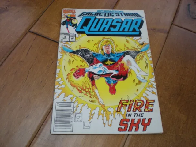 Quasar #34 Error #3 Misprint (1992) Marvel Comics Greg Capullo Cover RARE!!!