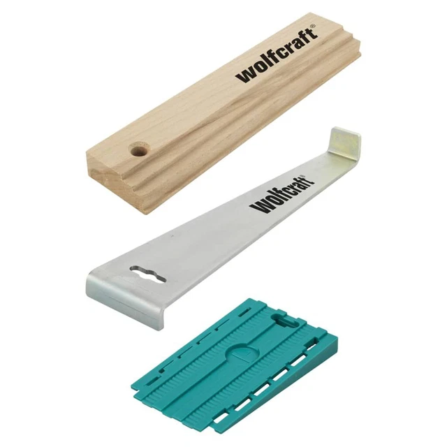 Wolfcraft Essentials Werkzeugset zum Verlegen von Laminat und Entwerfen von Bodenbelägen UK
