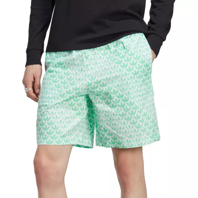 Adidas Originals Mens Graphics Monogram Allover Print Shorts Size Medium Nwt $50