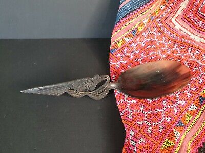 Old Black Buffalo Horn Serving Spoon (c) …beautiful collection and utilitarian 2
