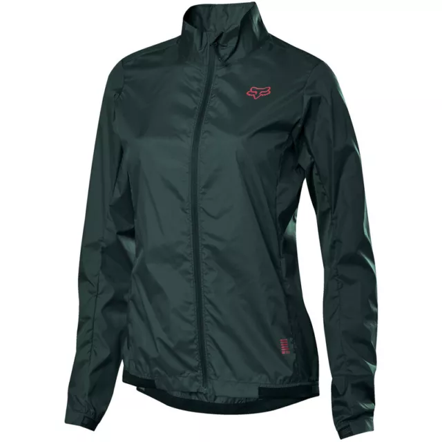 Fox Defend Wind Womens Cycling Jacket - Dark Green - Medium