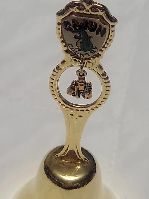 Vintage Souvenir Bell US Collectible Cajun Country Louisiana Lobster Fort USA