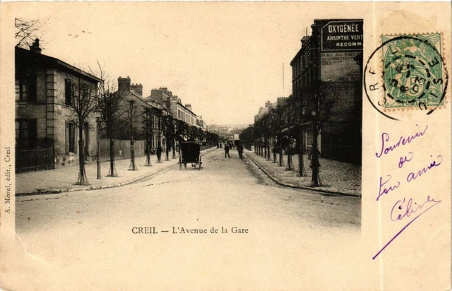 CPA CREIL L'Avenue de la Gare (377698)
