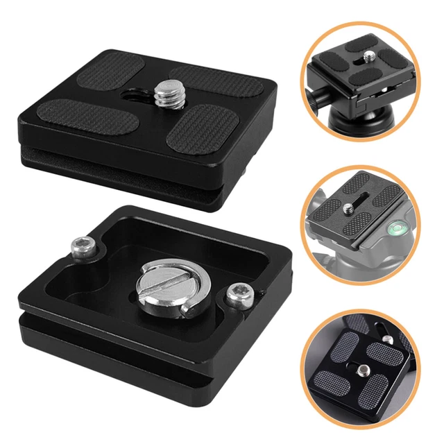 2PCS TRIPOD QUICK Release Plate 1/4 Camera Tripod Adapter Mount Tripod