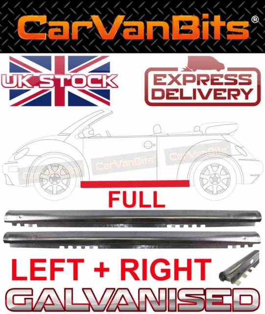 For Vw New Beetle 98-10 Convertible Cabrio Full Sill Repair Body Panel Pair