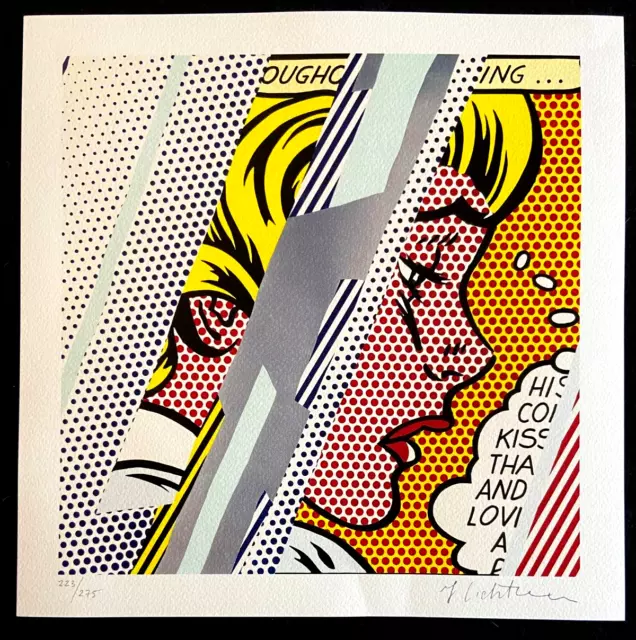 Roy Lichtenstein Litografía 1986 , 275 Ex. (Wesselmann Jeff Koons Yayoi Kusama)