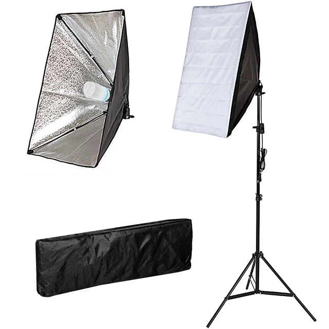 Boite Lumière Softbox Flash Studio Photo Video Kit Supports + Sac de rangement