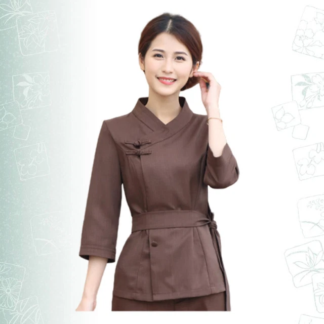 Abbigliamento da lavoro per saloni camice da salone donna grembiule pantaloni da lavoro cappotto