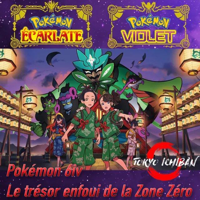 Pokemon Ecarlate / Pokemon Violet : pack 8 pokemon shiny strat 6 IV 31 opti  raid