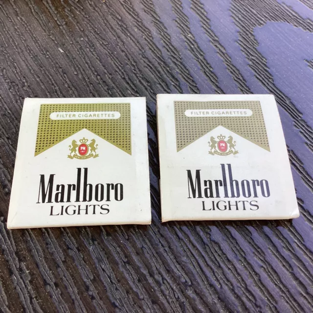 Vintage Matchcover: Novotel Marlboro Lights Cigarettes Matchbook EU European