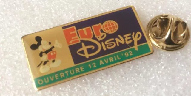 Pin's lapel pin's Eurodisney  ouverture 12 avril 1992