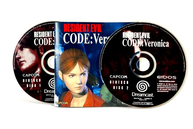 NUR CDS: RESIDENT Evil: Code VERONICA | SEGA DREAMCAST | PAL | ab18 EUR ...