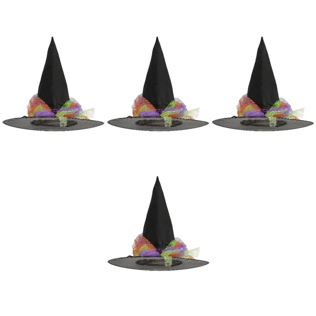 4 Count Cappello Cosplay Delle Streghe Da Strega Di Halloween Regali Ballo Foto