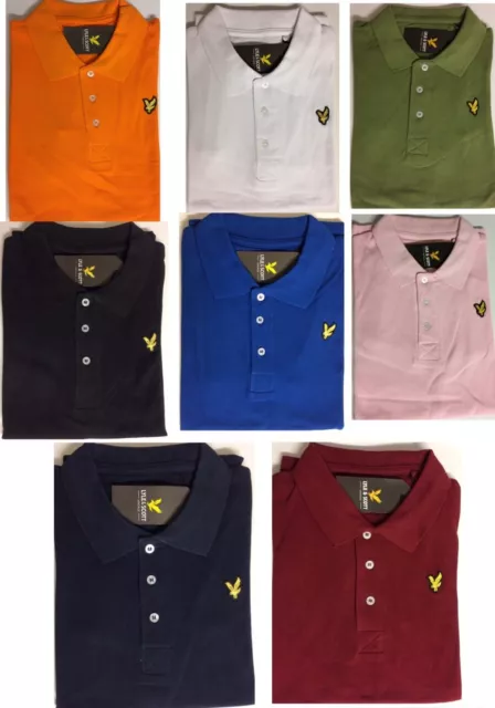 Brand New Lyle And Scott Short Sleeve Elegant Solid Polo Shirt