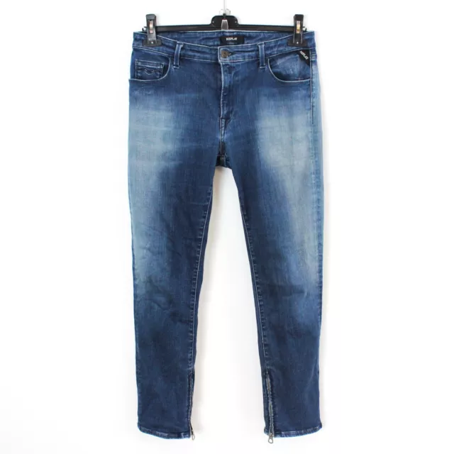 Replay Lollina Donna W32 L30 Slim Fit Skinny Jeans Denim Pantaloni Elasticizzato