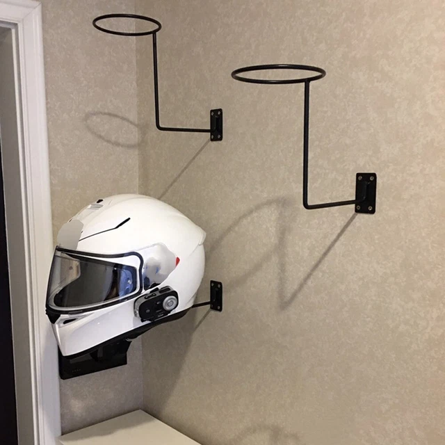 Lots 6 Wall Mounted Helmet Holder Metal Stand Hook Hat Display Rack Hanger Bike 3