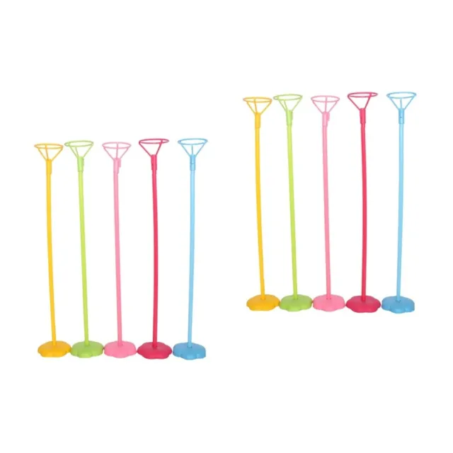 10 Pcs Balloon Cup With Stick Base Support Holder Floating Table