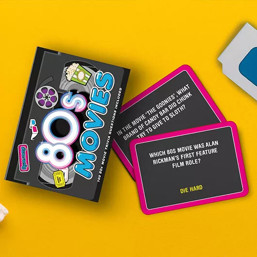 Awesome 1980's Movies Trivia Card Game (100 Questions)