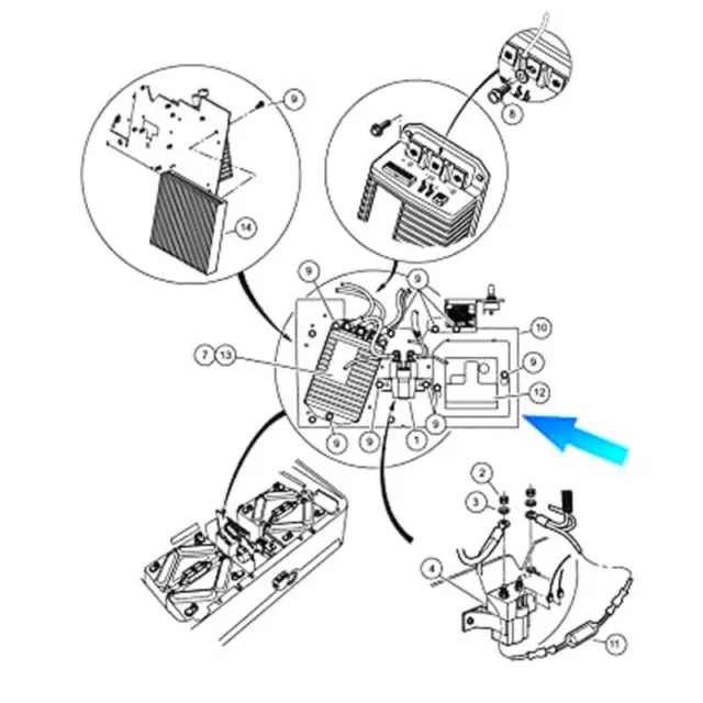 Club Car 48V Precedent Golf Cart OBC Computer 102511001 Upgrade 2004