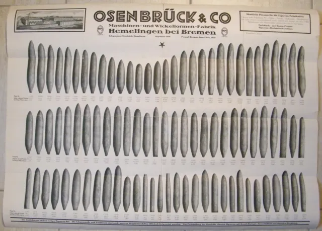HEMELINGEN, Plakat ca. A 2, um 1930, Zigarren-Wickelformen-Fabrik Osenbrück & Co
