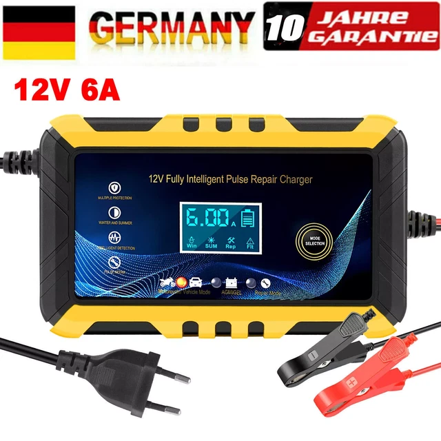 Auto Intelligentes Batterieladegerät 12V 24V KFZ Batterie Ladegerät