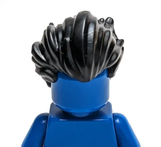LEGO - MINIFIGURE Hair - Black, Swept Back, Wavy, Bushy $2.99 - PicClick