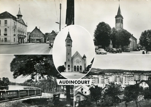 *35196 cpsm 25 Audincourt - multivues " dos abîmé "