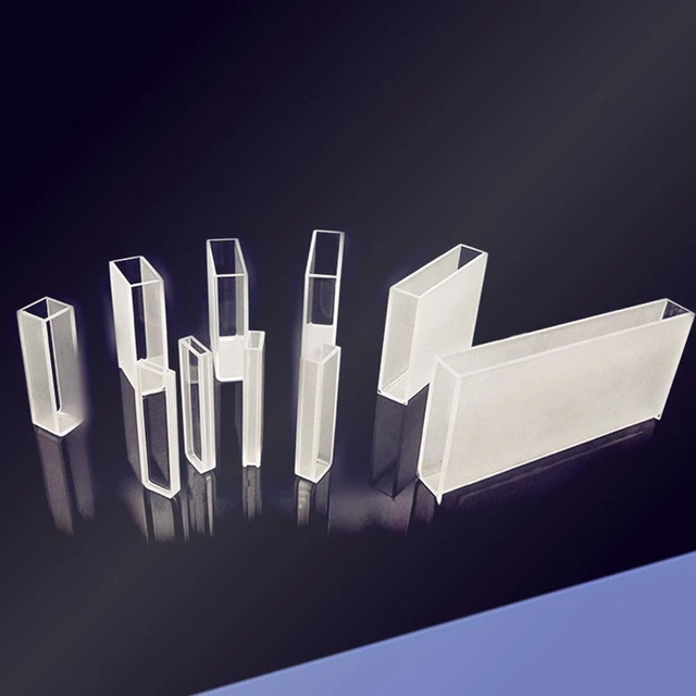 Glass Cuvette Liquid Sample Cell Light Path 10mm Absorption Cells 3.5ml Use