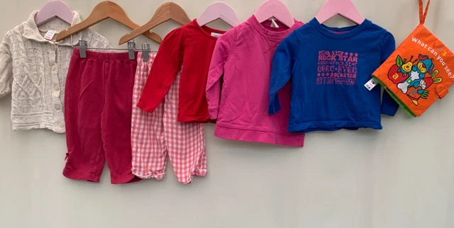 Girls bundle of clothes age 9-12 months Adams Tu H&M Oshkosh