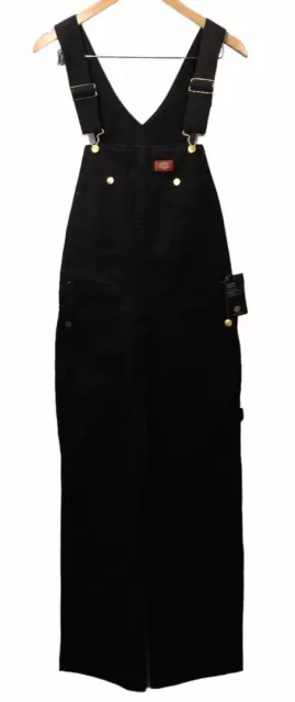 Dickies Mens Big-Tall Bib Overall Workewear DB100 Black with Pocket Size 30Wx30L