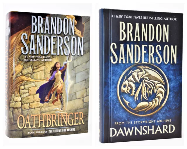 SIGNED 1st Print! OATHBRINGER Brandon Sanderson NEW +COA  (DAWNSHARD)