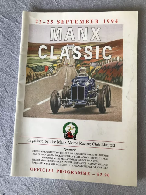 Race Programme Isle Of Man Manx Classic 22-25 September 1994 Aston Martin A4