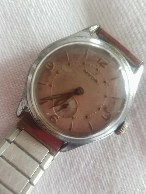 Montre-bracelet Edolux Calendographe Vintage Des Années 1950 - Mouvement Mécanique Manuel - Pour Homme - Occasion