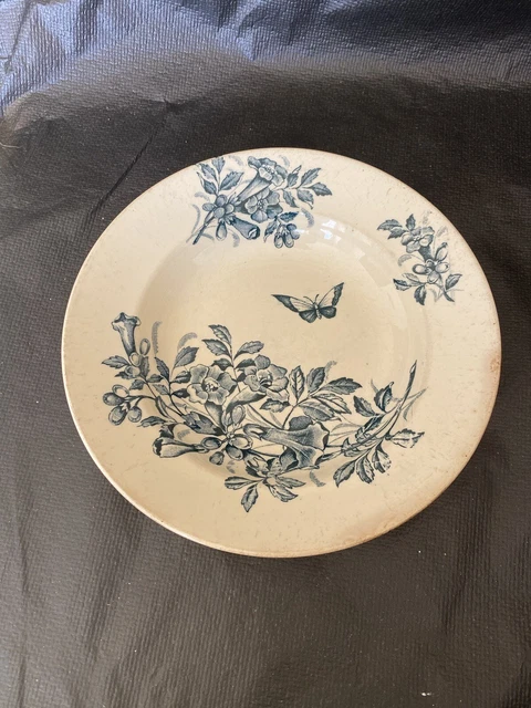 Assiette Faïence Fine Vers 1808 Décor Historié Signée