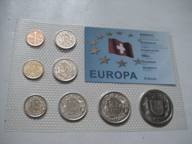 KMS Kursmünzensatz Schweiz Franken 2000. Jahre Stempelglanz