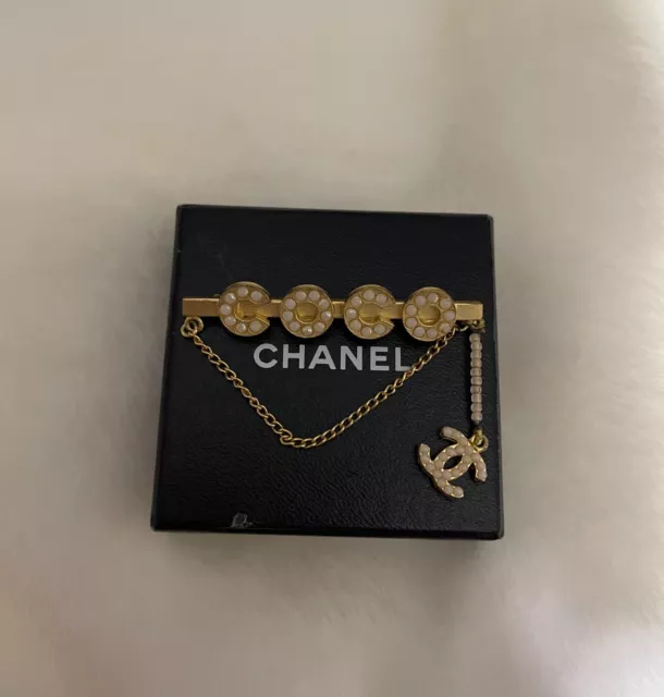 CHANEL COCO MADEMOISELLE Brooch Pin Silver From Japan E-67 $399.00