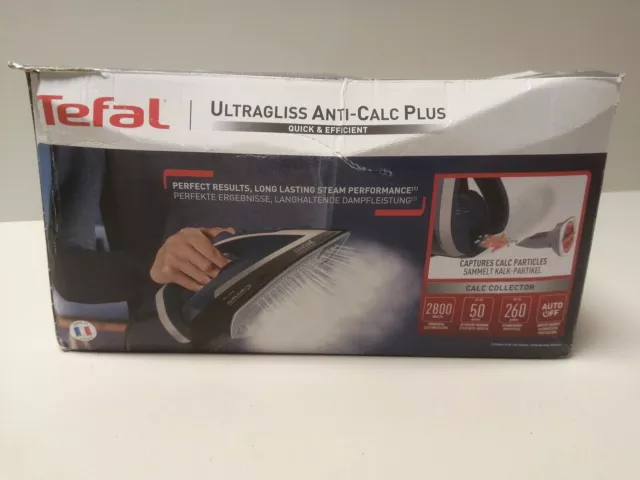 1x Tefal FV6846 Ultragliss Plus Anti-Kalk Dampfbügeleisen | 2800 Watt | abnehmb