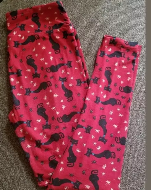 LuLaRoe HALLOWEEN CATS OS LEGGINGS BLACK CATS BEWITCHED **VHTF**