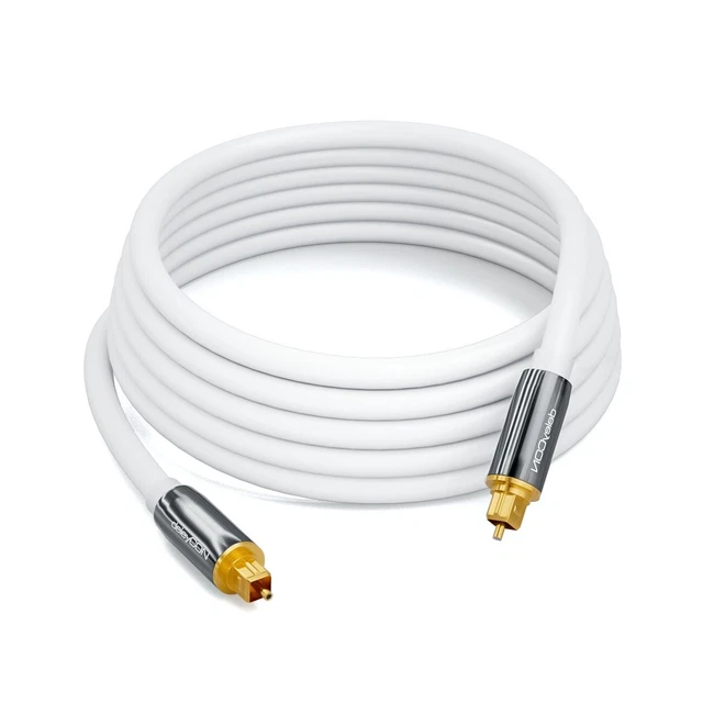 5M Câble Audio Digital Optique S/PDIF Prises Toslink Câbles Fibre fil Flexible