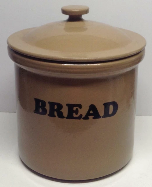 VINTAGE BREAD BIN Crock Pearson’s of Chesterfield Stoneware Crock Bread