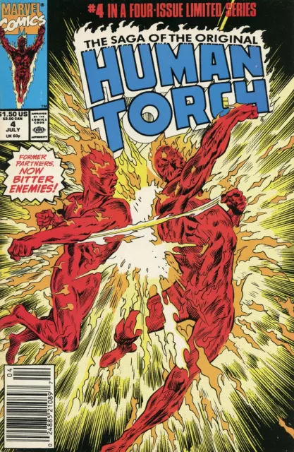 1990 Saga Of The Original Human Torch #4  Marvel Comics  Vf-Nm