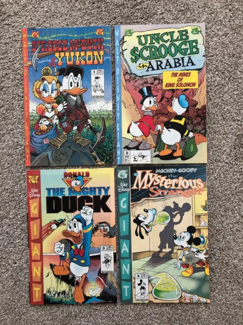 Comic Book Lot of 7 Walt Disney Giant Comics from 1995-1996