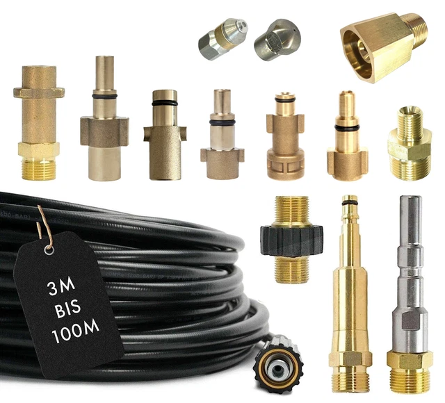 Débouche Canalisation: Flexible 20m + Buse Haute Pression Kranzle